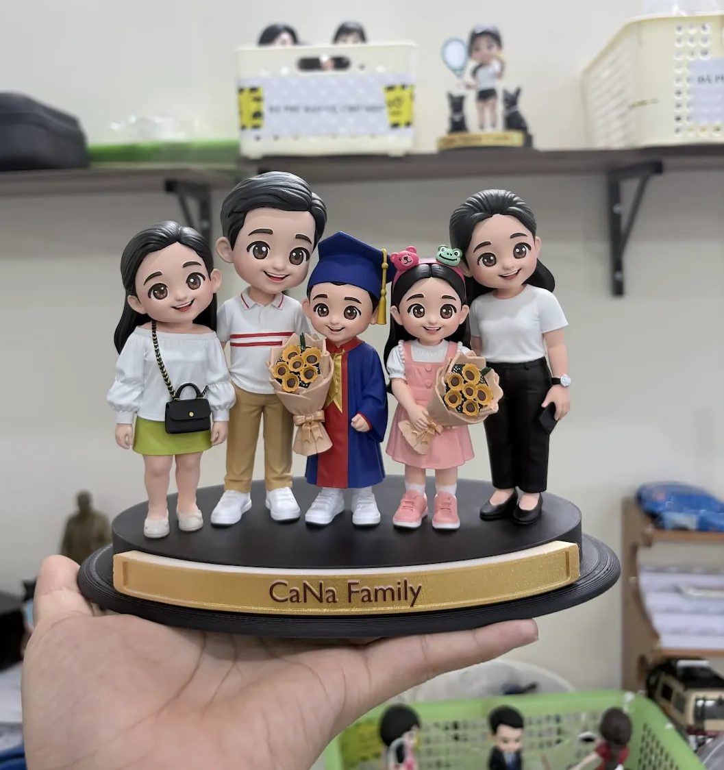 DOLL CHIBI 3D –CÓ MỘT MÓN QUÀ NHỎ, NHƯNG LẠI CÓ CẢ GIA ĐÌNH Ở TRONG ĐÓ.