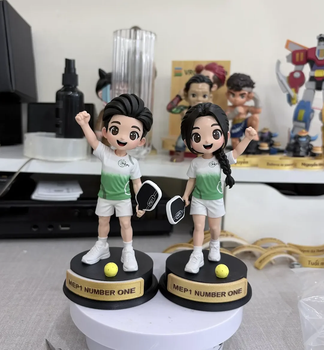 CÙNG BIASDOLL BIẾN THẦN THÁI PICKLEBALL CỦA BẠN THÀNH TƯỢNG CHIBI 3D SIÊU NÉT.